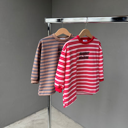 Charlie long tee Brown/blue