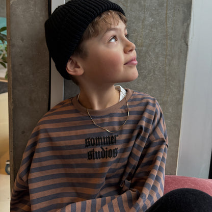 Charlie long tee Brown/blue