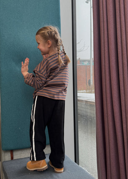 Charlie long tee Brown/blue