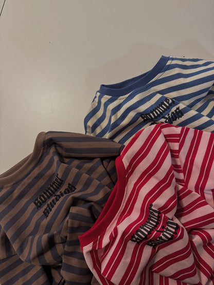 Charlie long tee Brown/blue