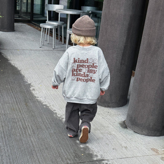 Kind People Sweatshirt Brown