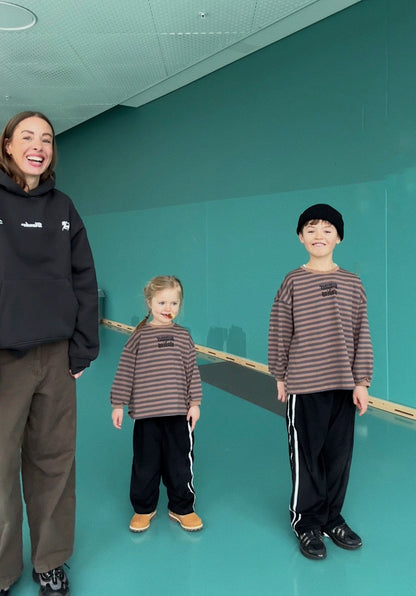 Charlie long tee Brown/blue