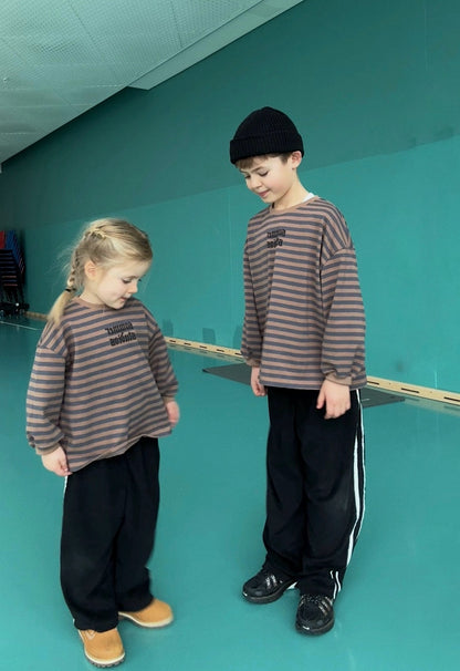 Charlie long tee Brown/blue