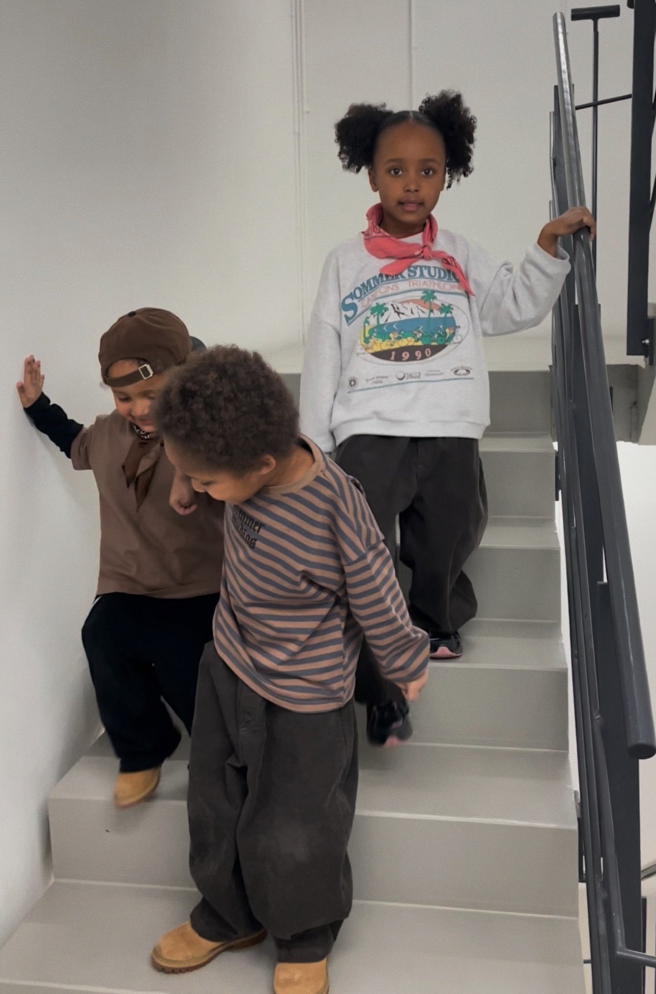 Charlie long tee Brown/blue