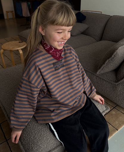 Charlie long tee Brown/blue