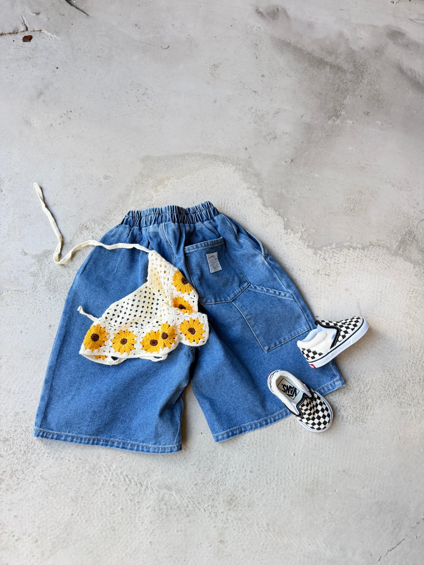 Skater denim shorts