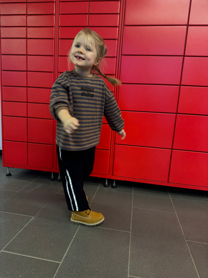 Charlie long tee Brown/blue