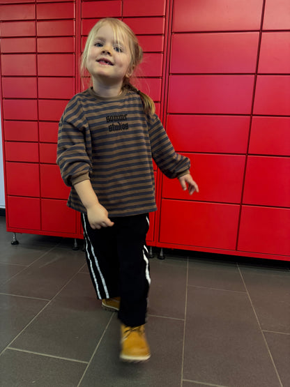 Charlie long tee Brown/blue