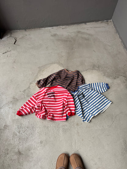 Charlie long tee Brown/blue