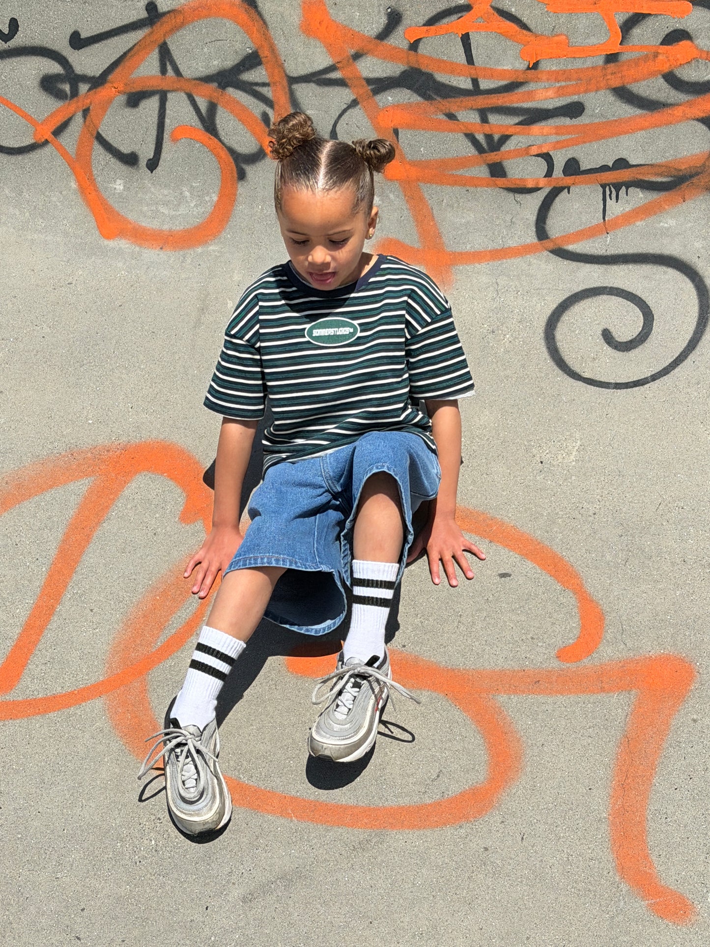 Green Stripe Tee