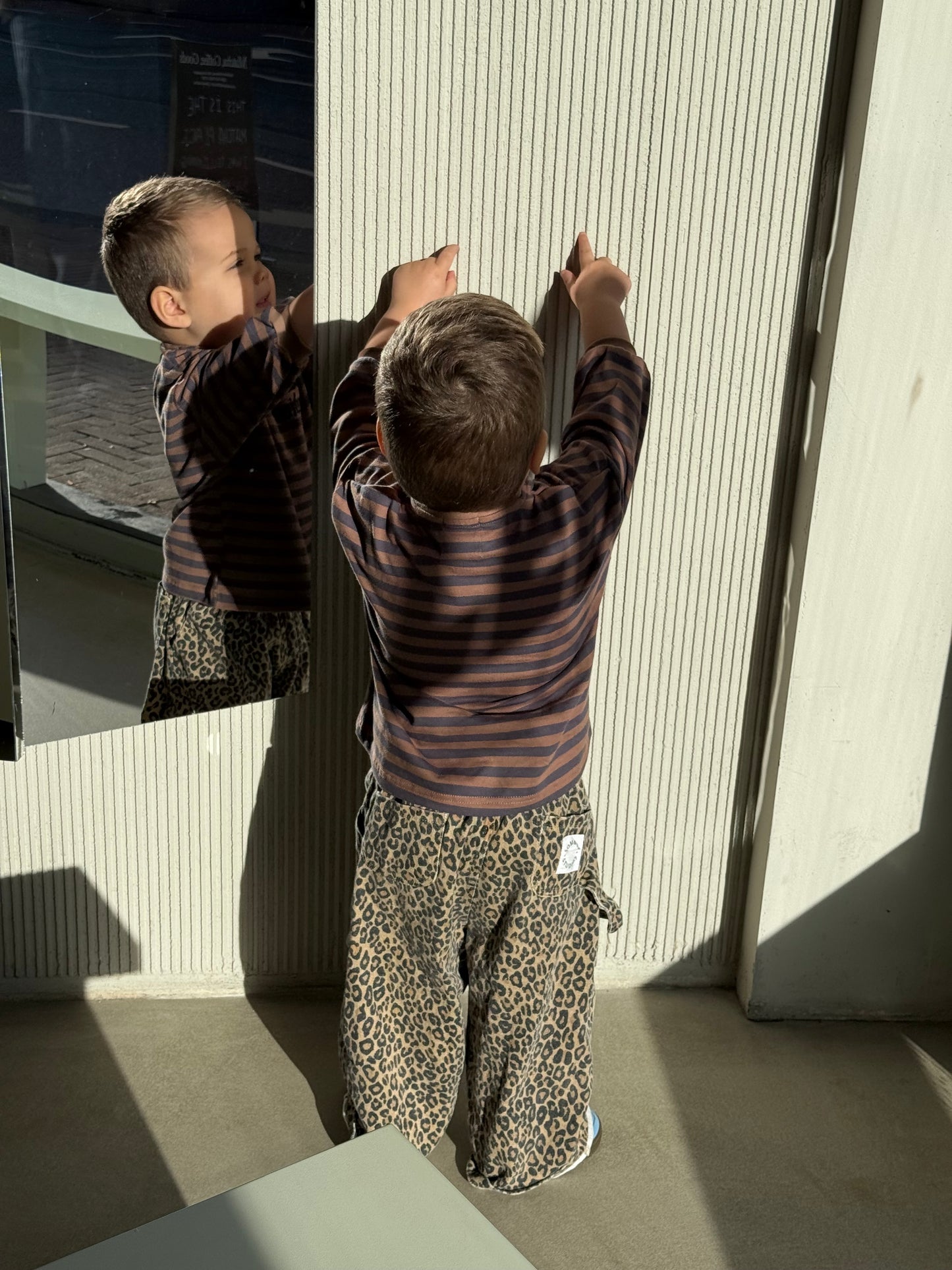 Charlie long tee Brown/blue