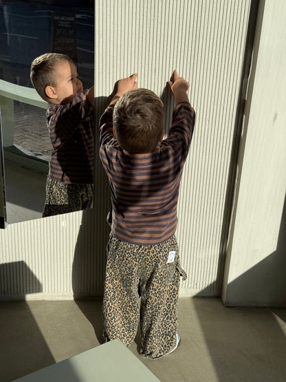 Charlie long tee Brown/blue