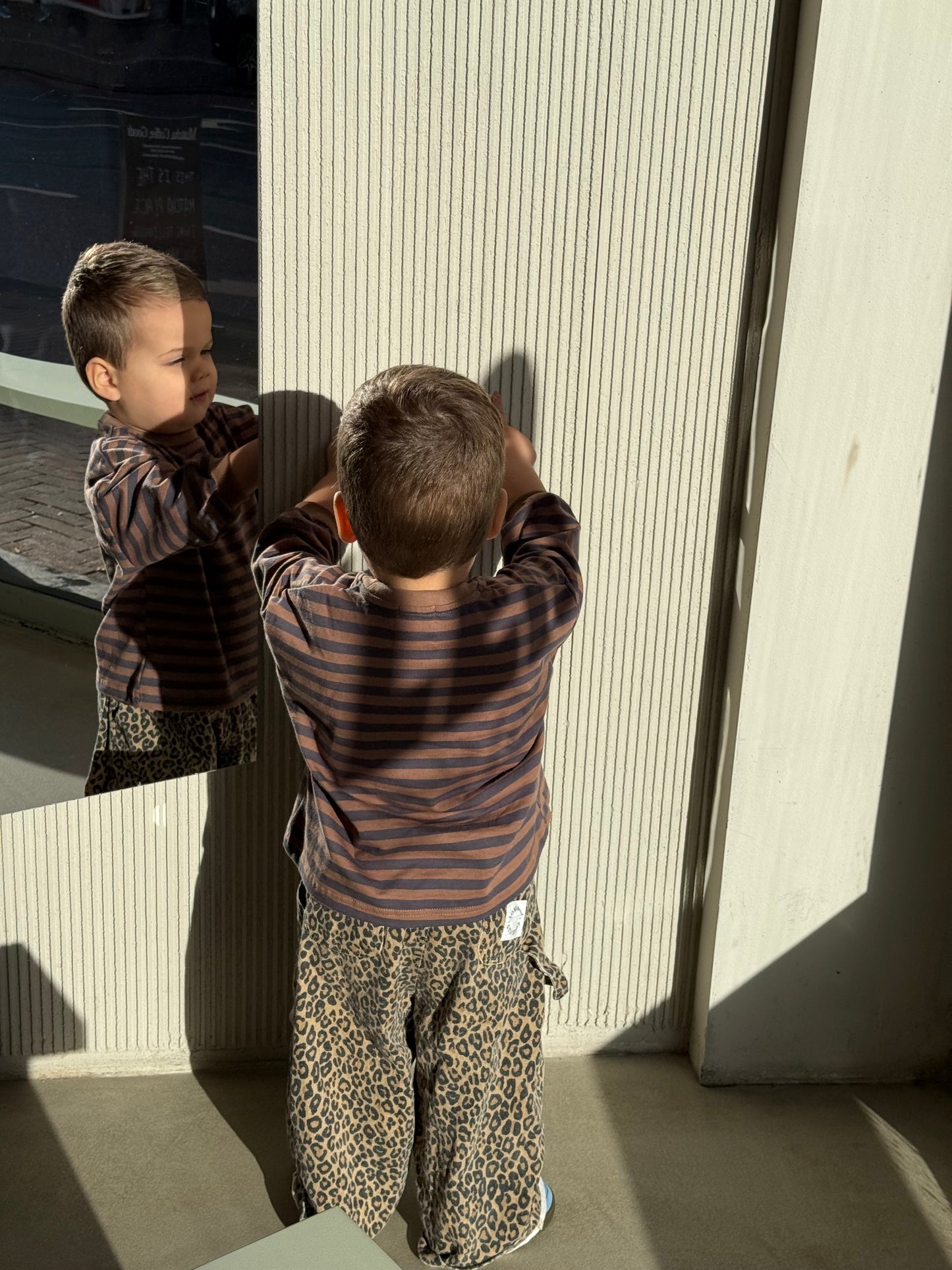 Charlie long tee Brown/blue