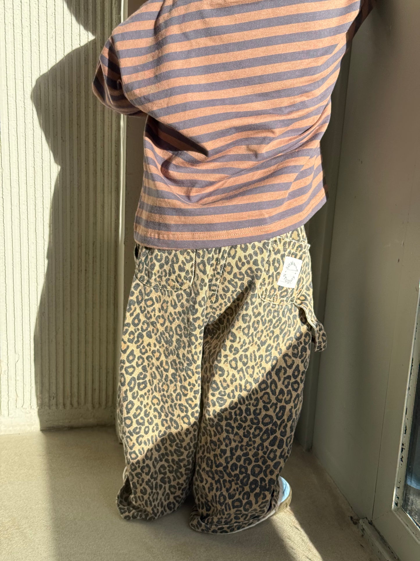 Charlie long tee Brown/blue