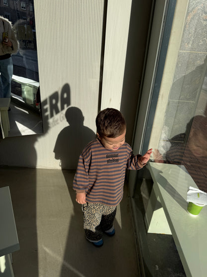 Charlie long tee Brown/blue