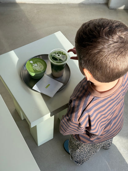 Charlie long tee Brown/blue