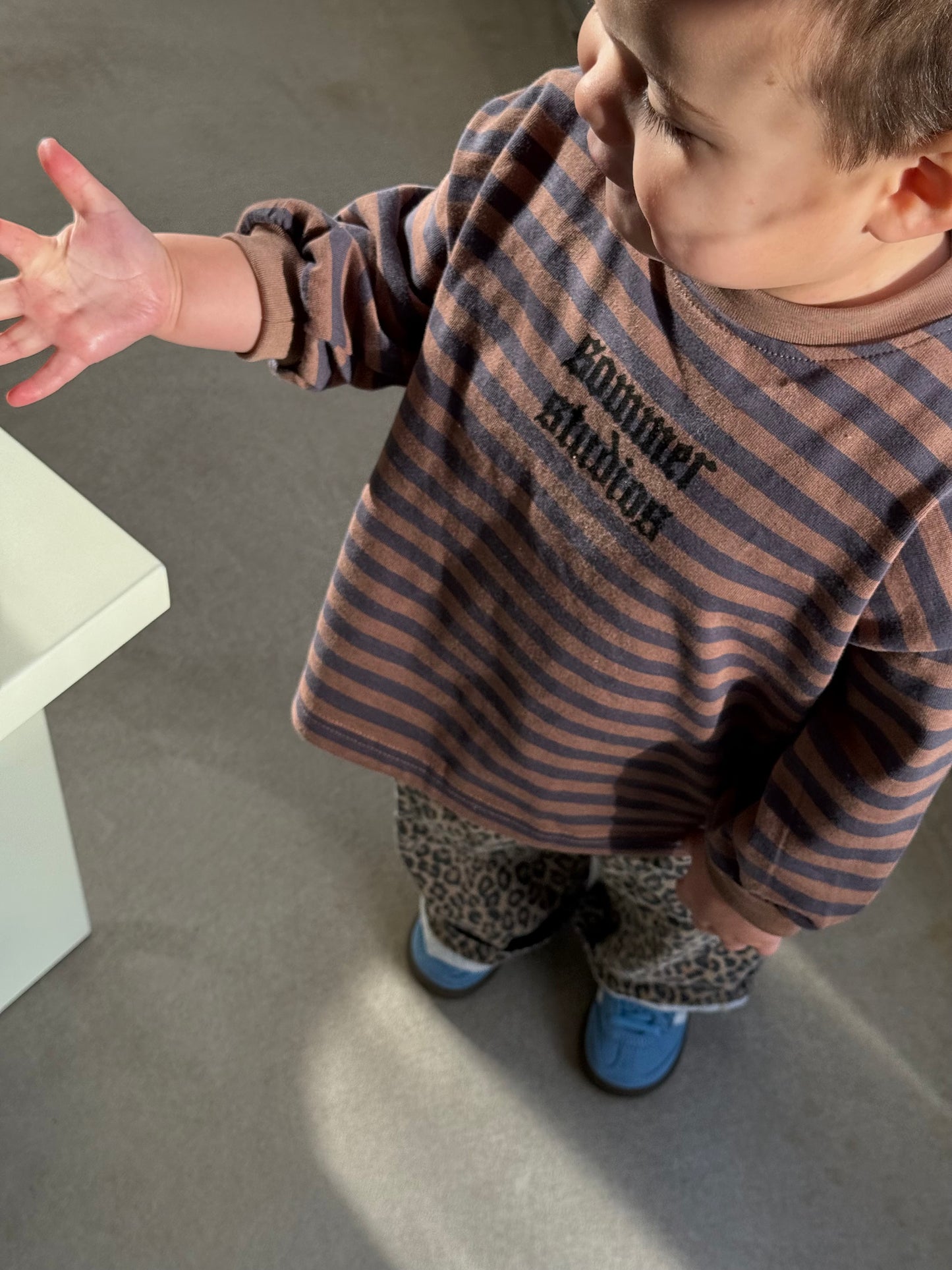 Charlie long tee Brown/blue